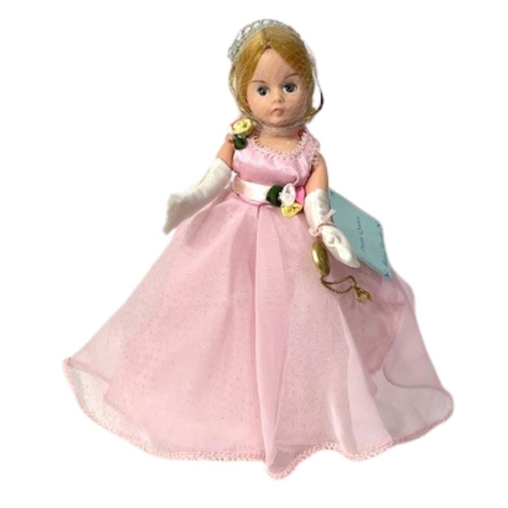 Madame Alexander Pink Evening Gown Doll with White Gloves and Blonde Hair